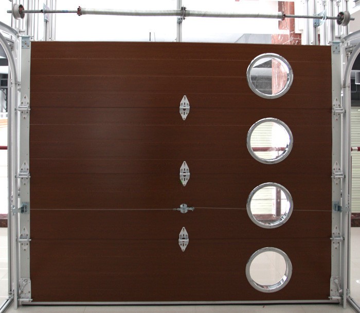 sectional garage door showroom