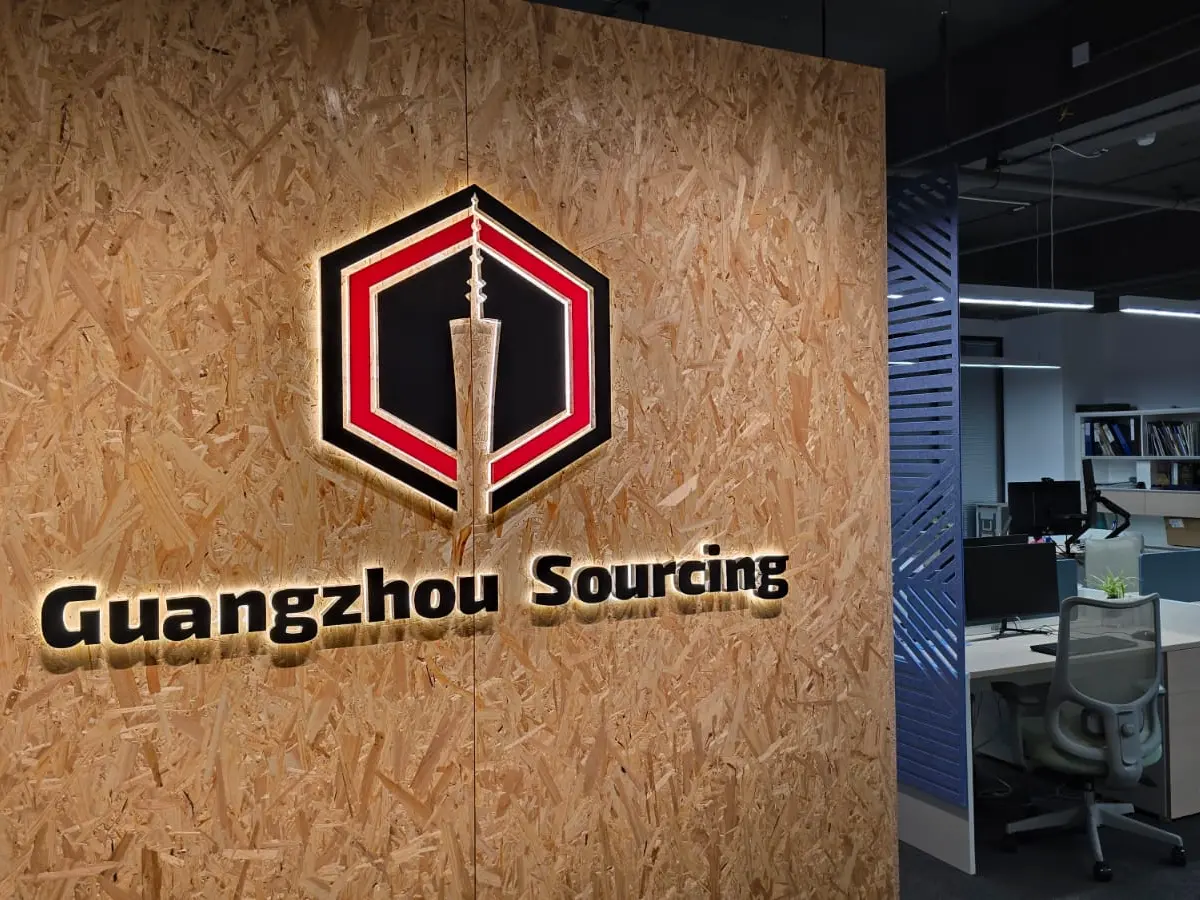 Guangzhou Sourcing Office Interior with Logo Interior view of our modern office space