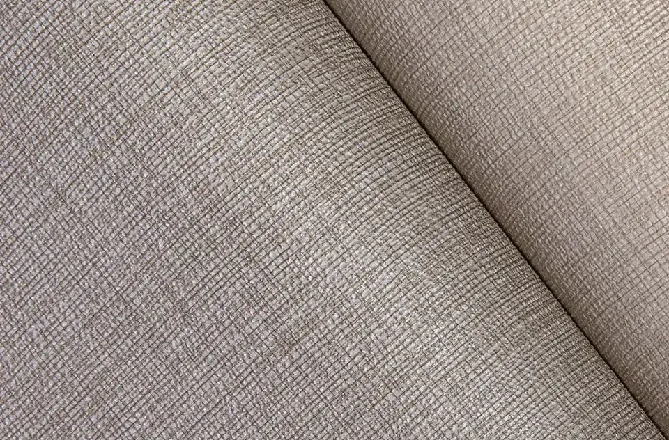 Vinyl Wall Covering: Sourcing Options from China Close-up of textured vinyl wall covering presented in a fold