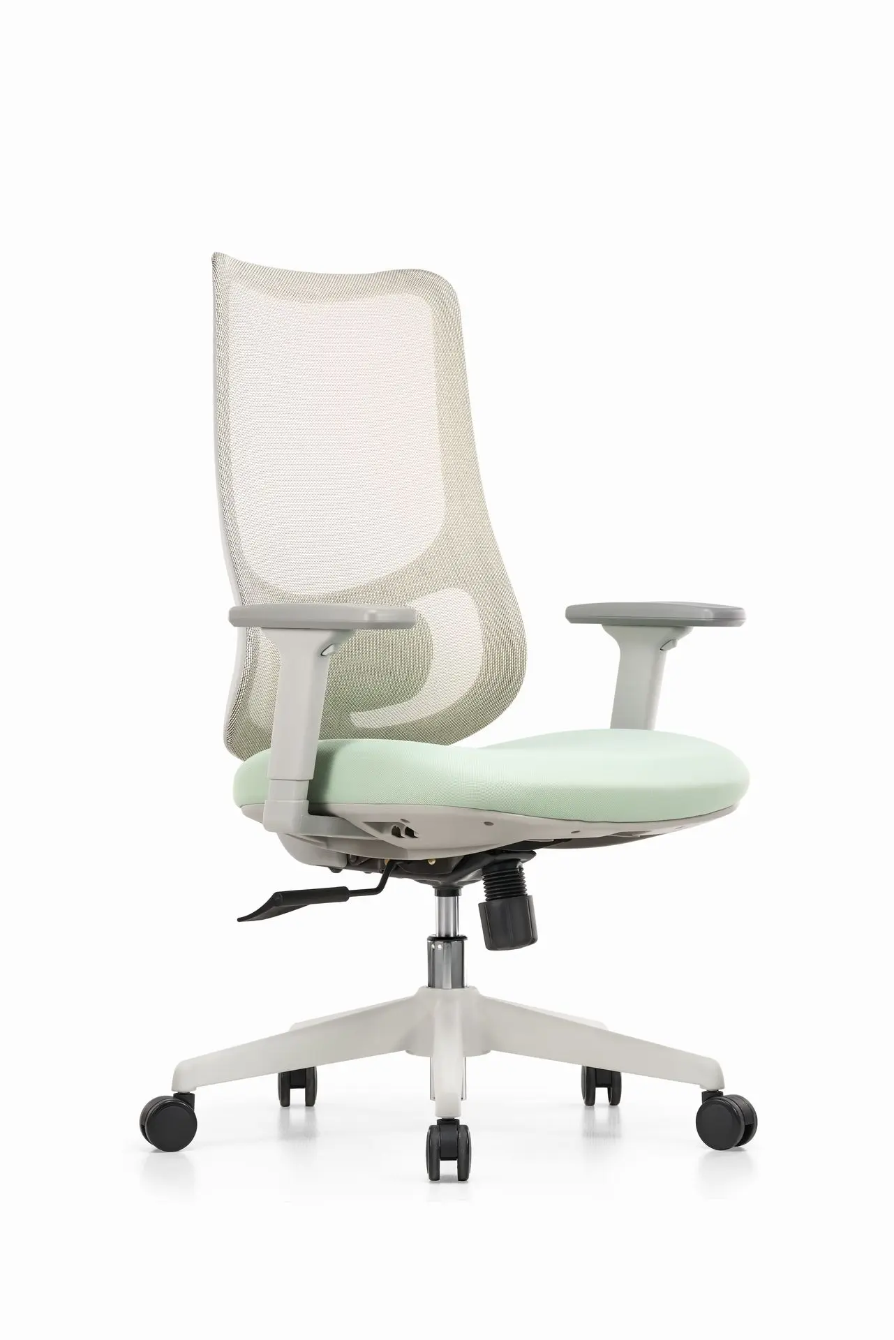 Office Furniture China – Light Green Ergonomic Mesh Chair Modern light green ergonomic office chair from China with mesh back