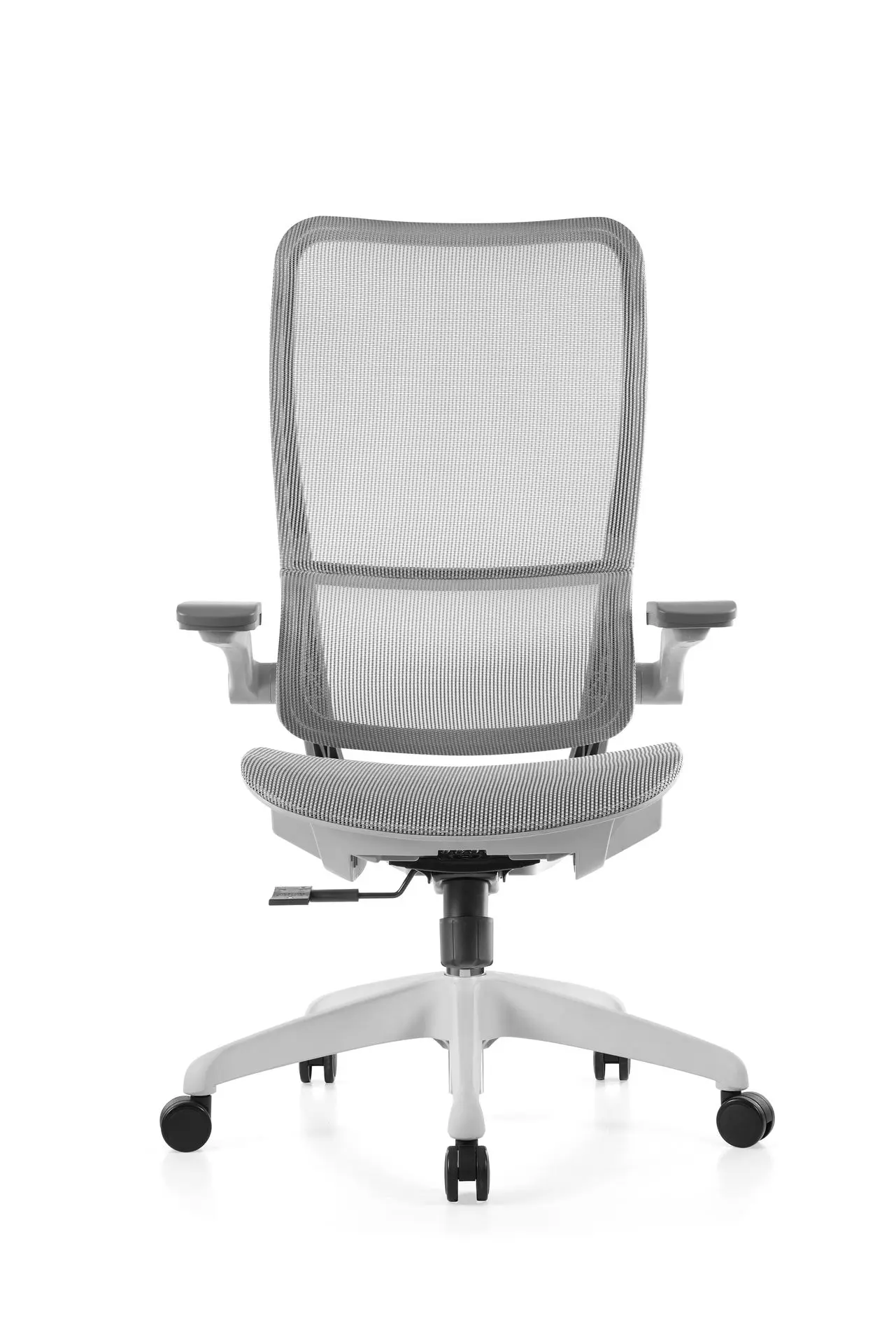 Office Furniture China – Modern Grey Mesh Office Chair Modern grey mesh office chair from China with adjustable armrests