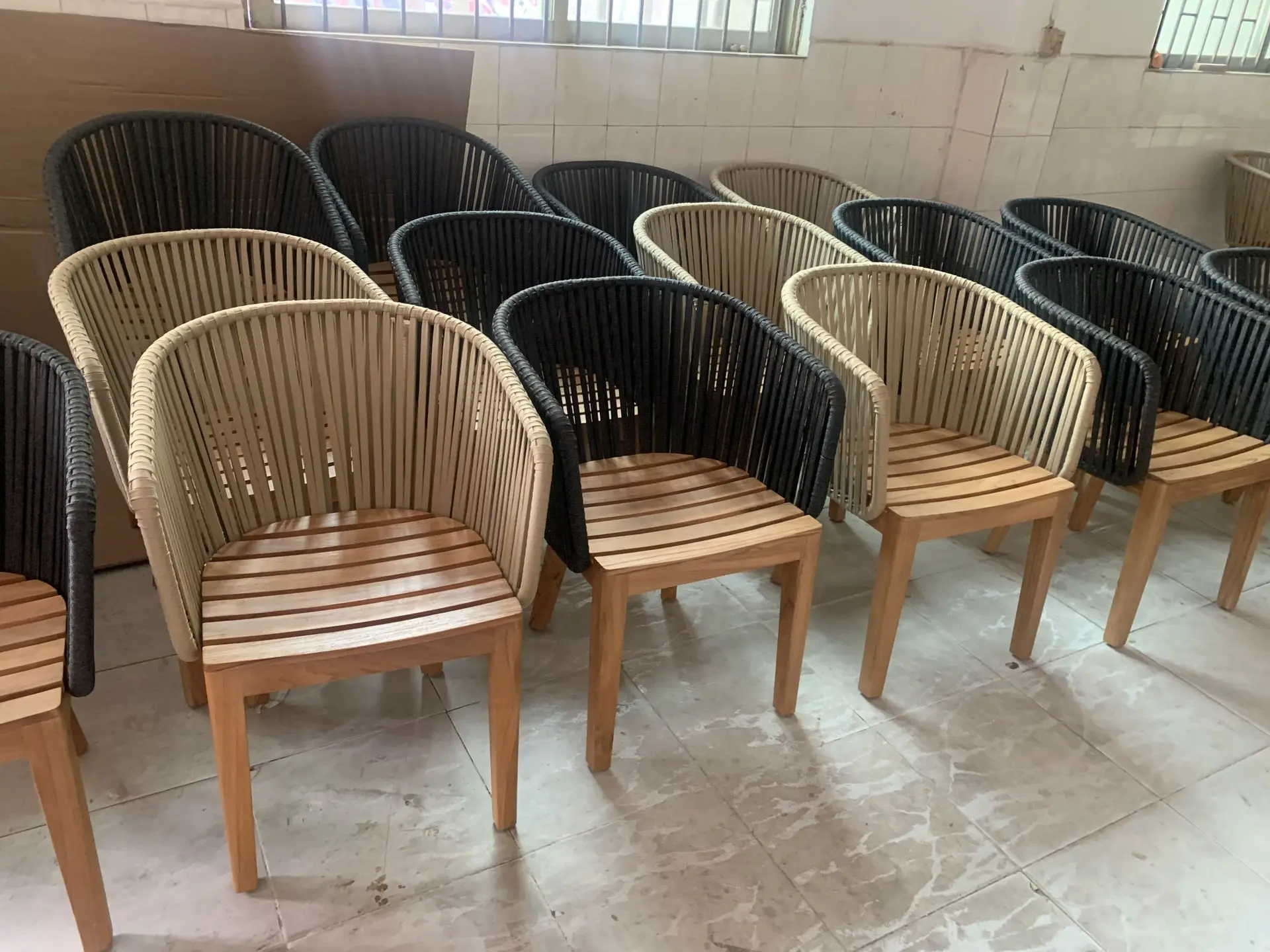 Loose Furniture Final Inspection and Packaging – China Manufacturing Finished loose furniture prepared for final inspection and packaging in China