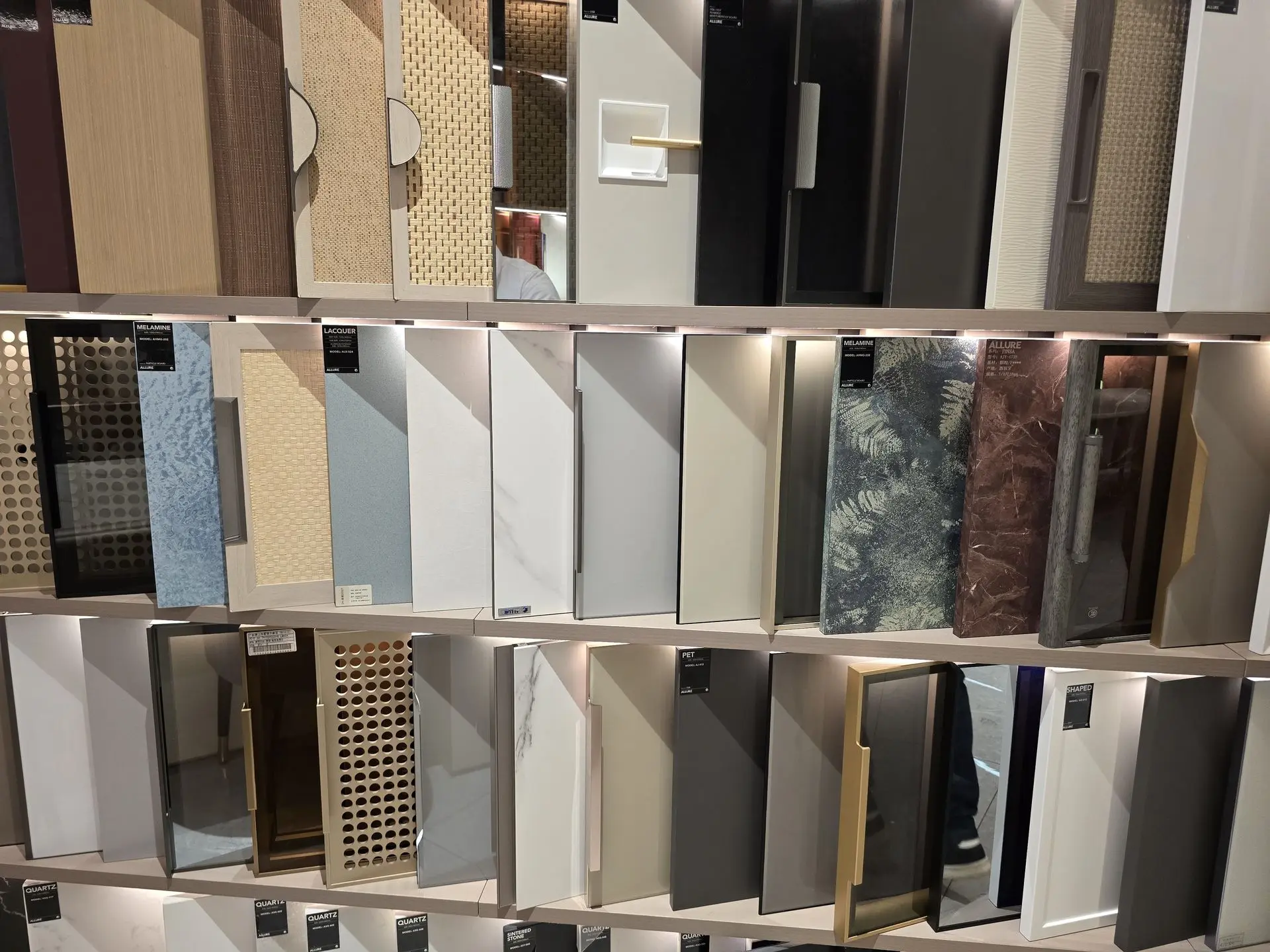 Material and finish samples for product design and procurement selection.