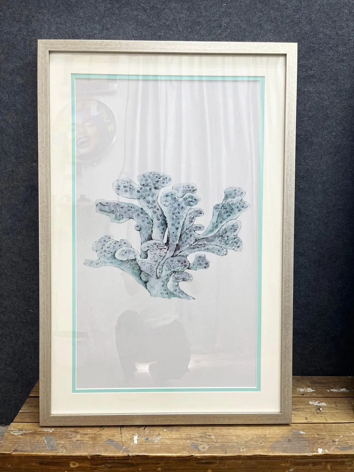 Sapphire Sands Villas framed coral-inspired artwork with soft coastal palette