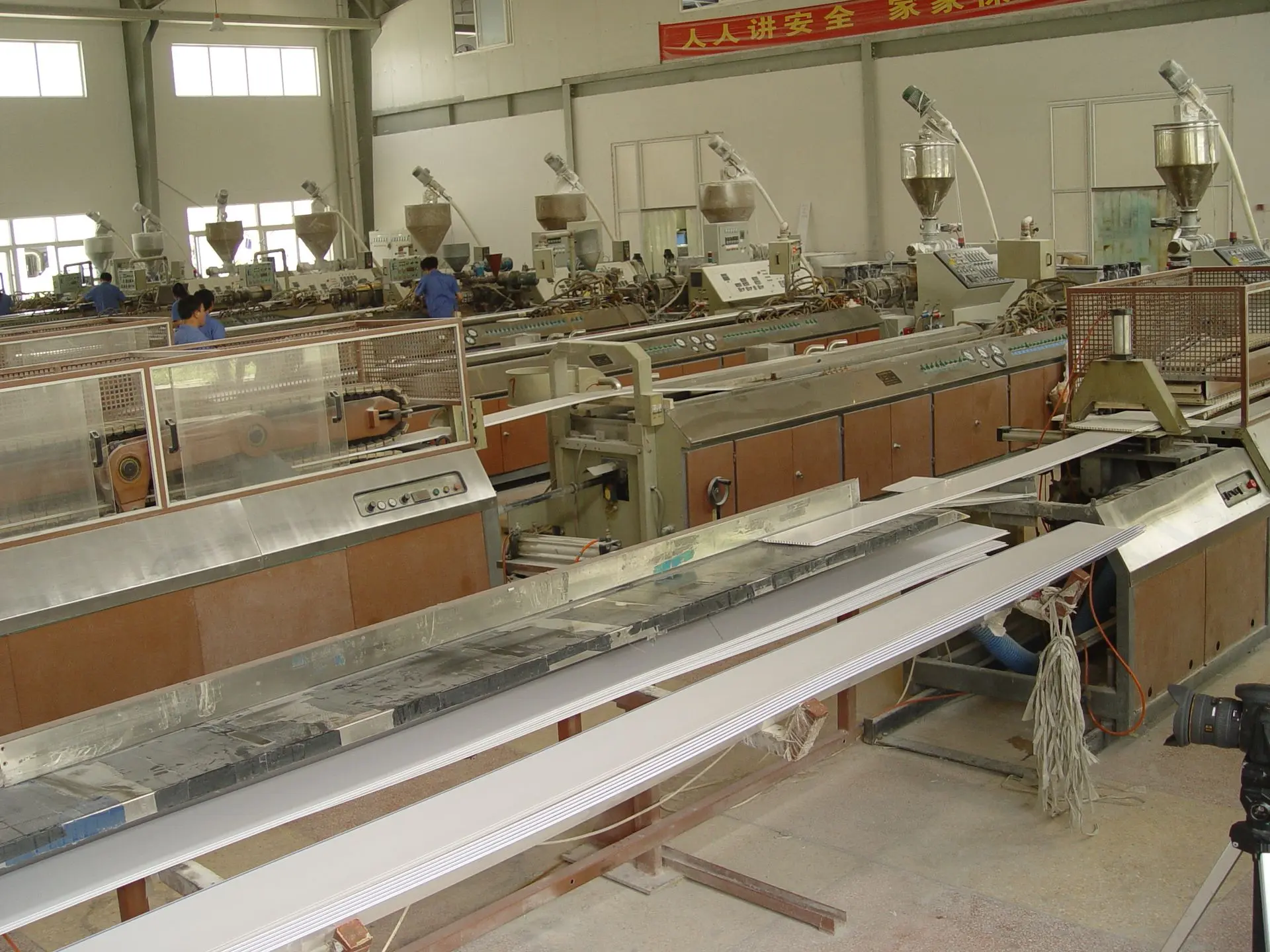 Modern factory production line in China demonstrating large-scale manufacturing process and industrial machinery