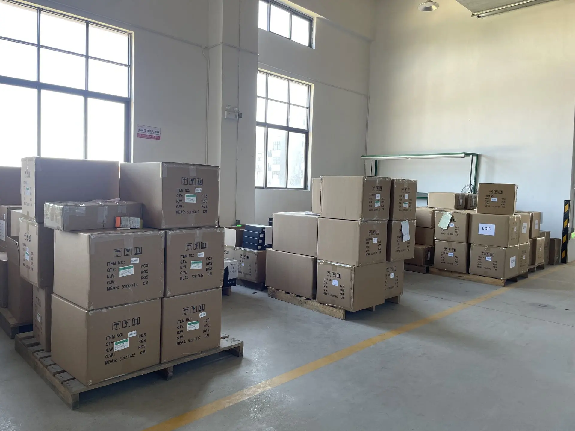 Sanitary ware shipping cartons on pallets optimized for CBM cost control and efficient LCL consolidation