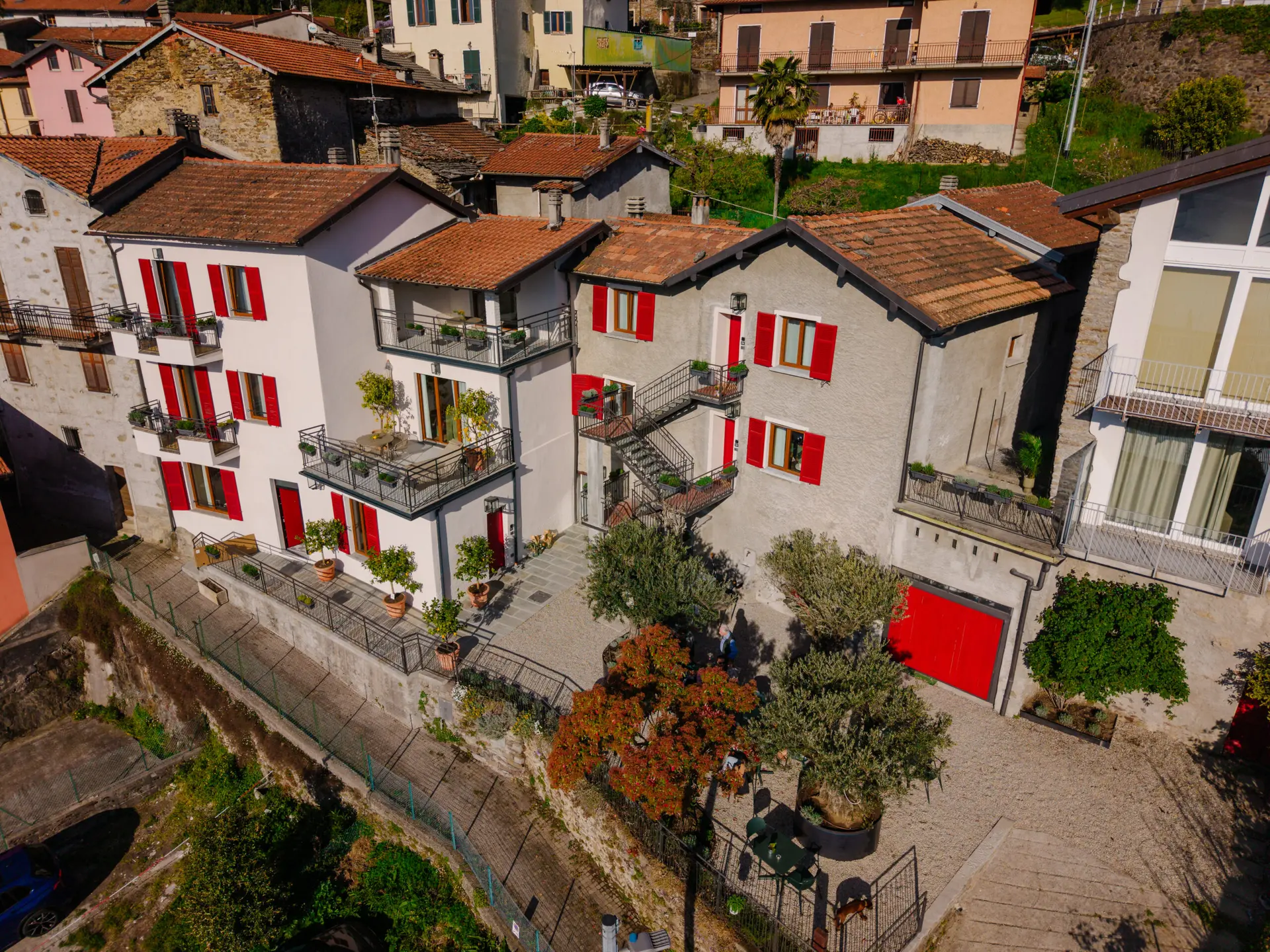 Exterior architecture of Lake Como Boutique Hotel featuring charming Italian design and sourced hospitality FF&E and OS&E solutions