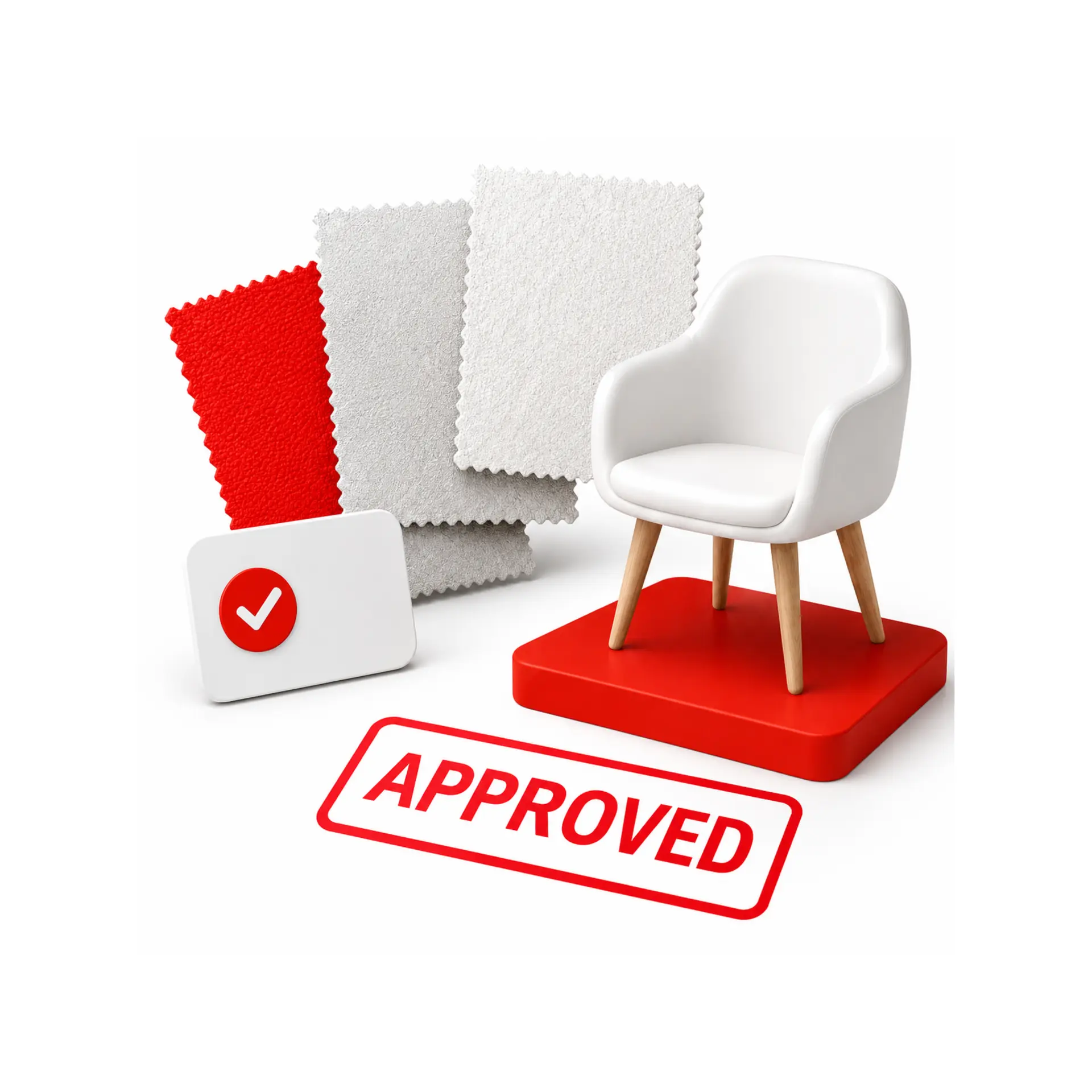 Sampling and material approval process for outdoor furniture procurement in China with finish and material review