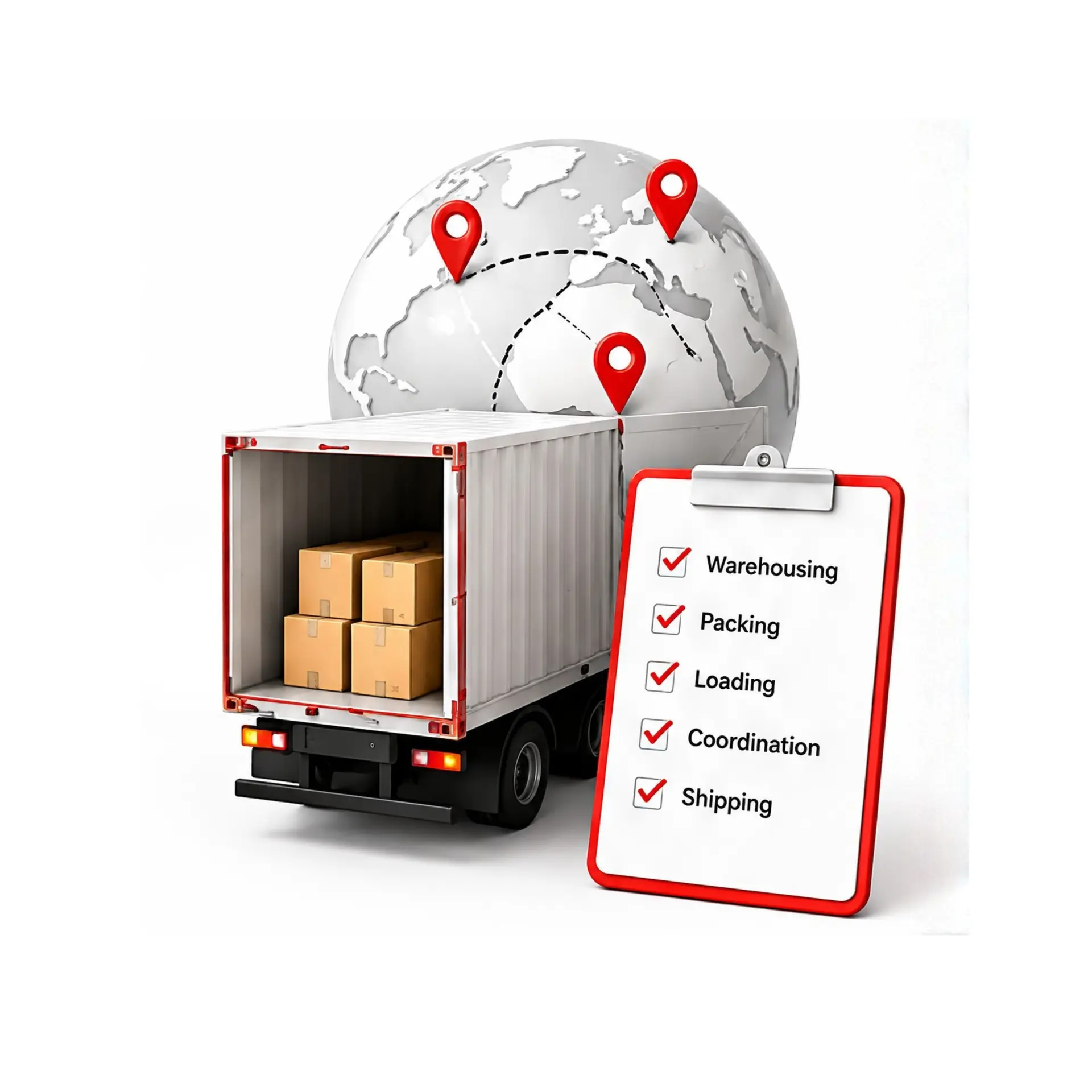 Consolidation and logistics coordination for outdoor furniture procurement in China with export shipping management