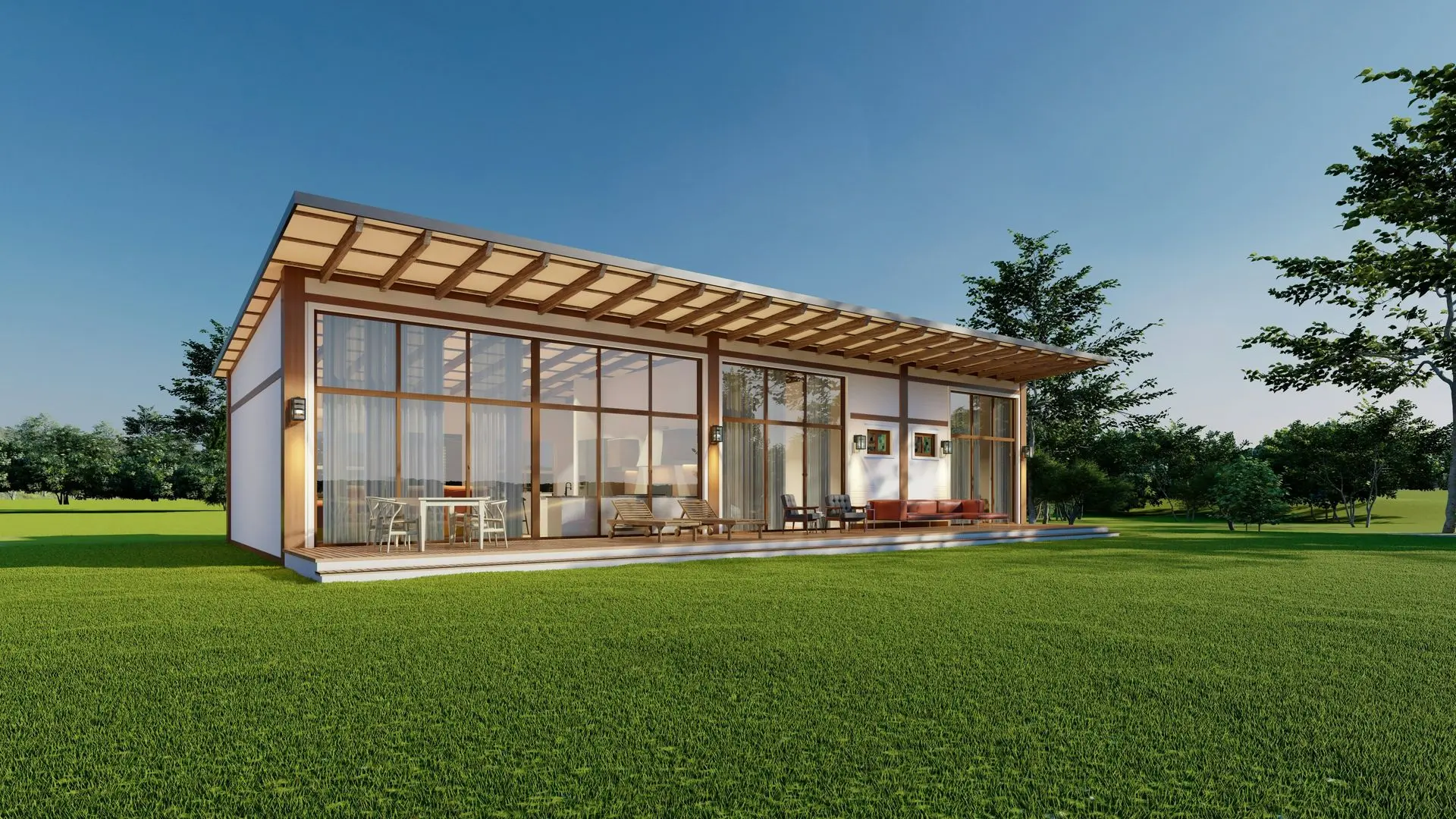 Modern Hurricane-Rated Prefab House with Light Steel Structure Hurricane-rated prefab house built with light steel framing for storm-resistant living