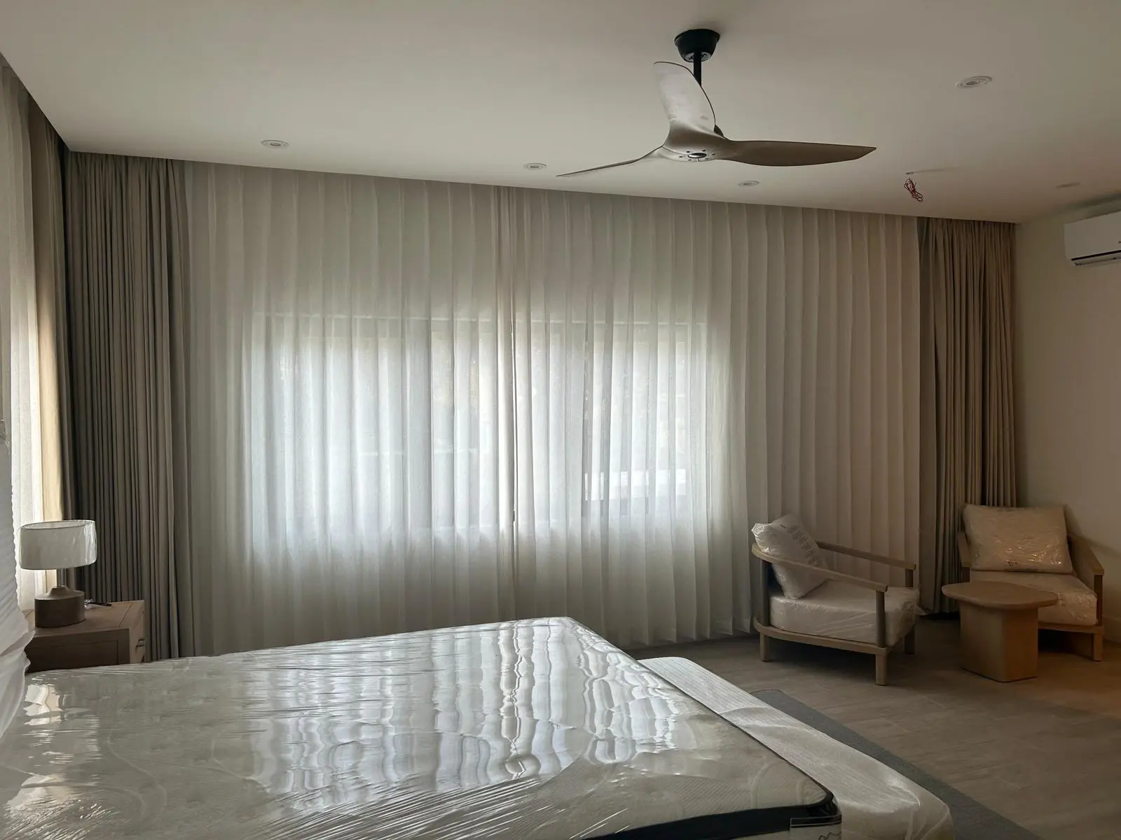 160 Atlantic guest room with custom furniture, curtains, lighting, and interior finishes sourced by Guangzhou Sourcing