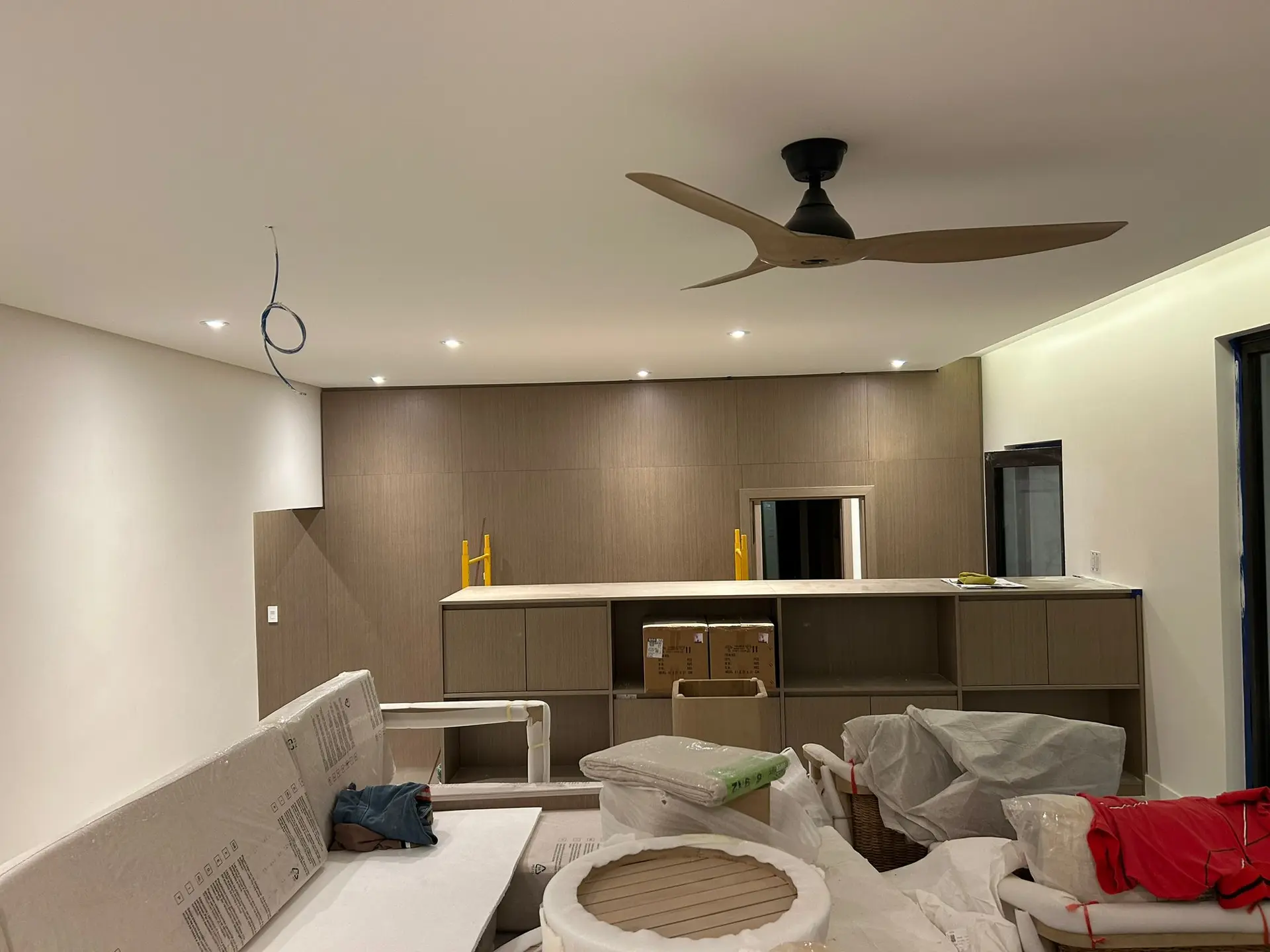 160 Atlantic open-plan guest suite showcasing custom millwork, furniture, lighting, and interior finishes