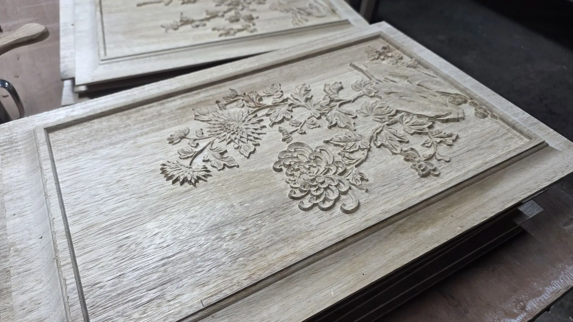 Decorative Wood Carving Wall Panel for Luxury Interior Design Decorative wood carving wall panel with intricate floral relief for luxury interiors and architectural applications
