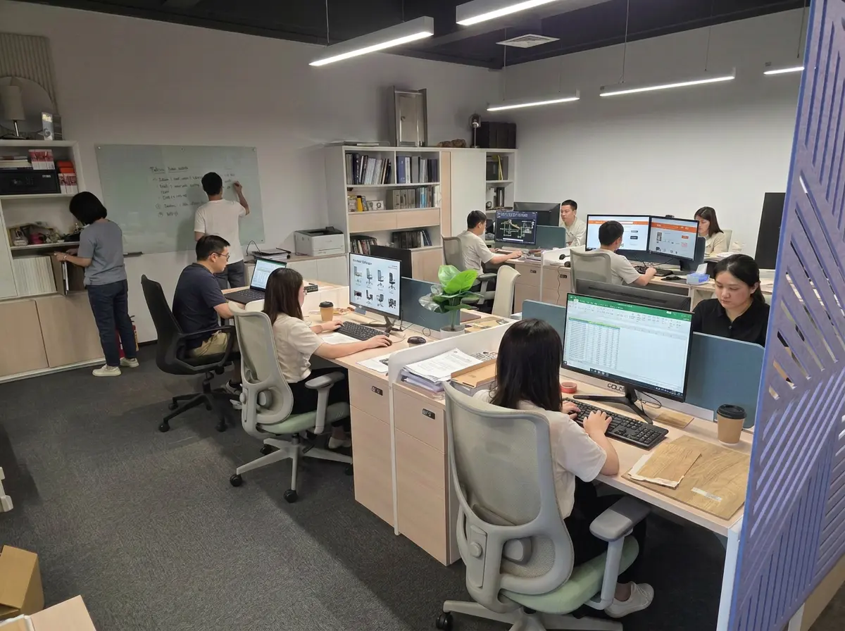 Procurement specialists working in the Guangzhou Sourcing office in Guangdong, China